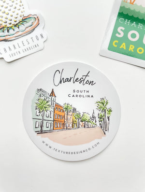 The Charleston Sticker - Sherbet Streets Collection - Essentially Charleston