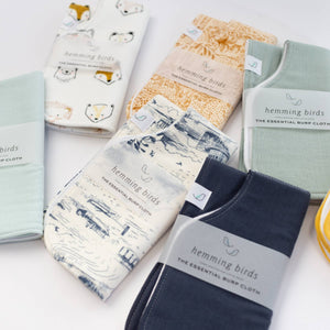 The Essential Burp Cloth: Pacific by Hemming Birds - Essentially Charleston