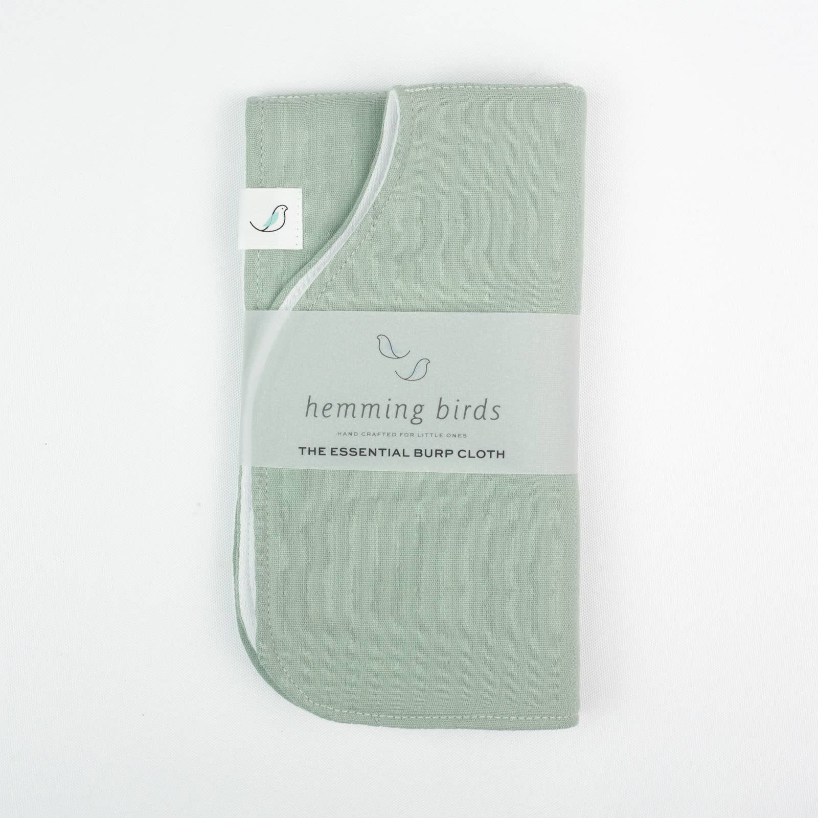 The Essential Burp Cloth: Sage by Hemming Birds - Essentially Charleston
