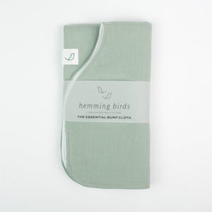The Essential Burp Cloth: Sage by Hemming Birds - Essentially Charleston