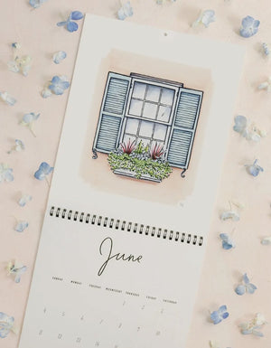 2023 Flower Boxes of Charleston Wall Calendar by Texture Design Co. - Essentially Charleston