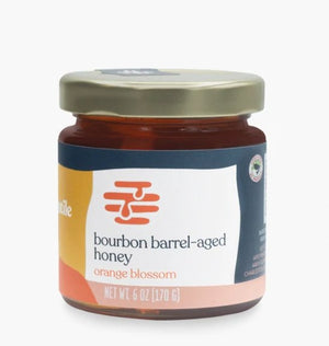 Apis Mercantile Bourbon Barrel-Aged Orange Blossom Honey (3 oz or 6 oz) - Essentially Charleston
