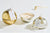 Candlefish No. 4 Gold Mercury Glass Ornament Candle 10 oz - Essentially Charleston