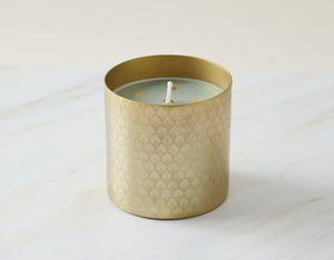 Candlefish No. 9 Engraved Scales Candle, Sage Green (3.75 oz) - Essentially Charleston