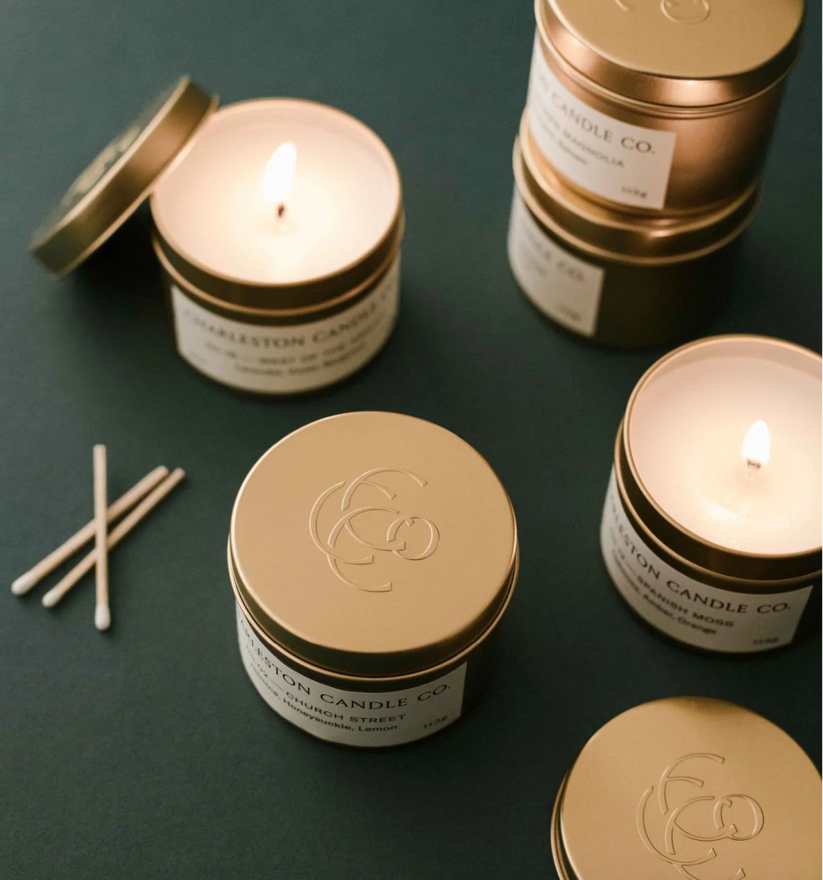 Charleston Candle Company Spanish Moss Travel Tin - Essentially Charleston