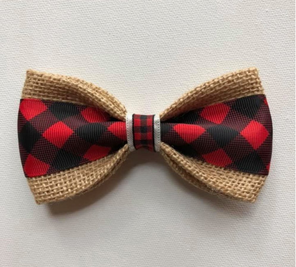 Dog Bow Ties Buffalo Plaid Essentially Charleston