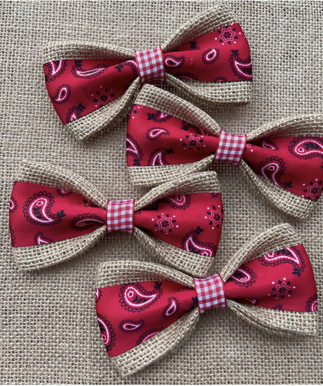 Dog Bow Ties: Red Bandanna - Essentially Charleston