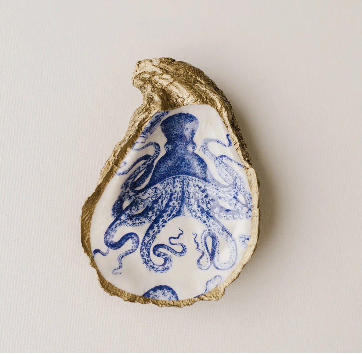 Grit & Grace Oyster Jewelry Dish: Octopus - Essentially Charleston