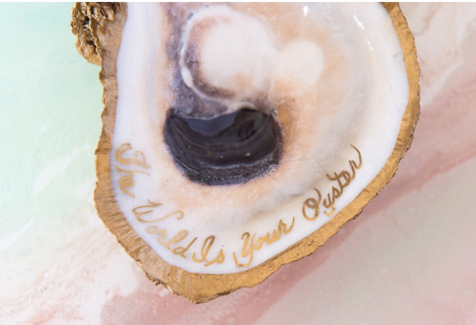 Grit & Grace "The World is Your Oyster" Ring Dish - Essentially Charleston
