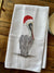 Holy City Creations Pelican with Santa Hat Kitchen Towel - Essentially Charleston