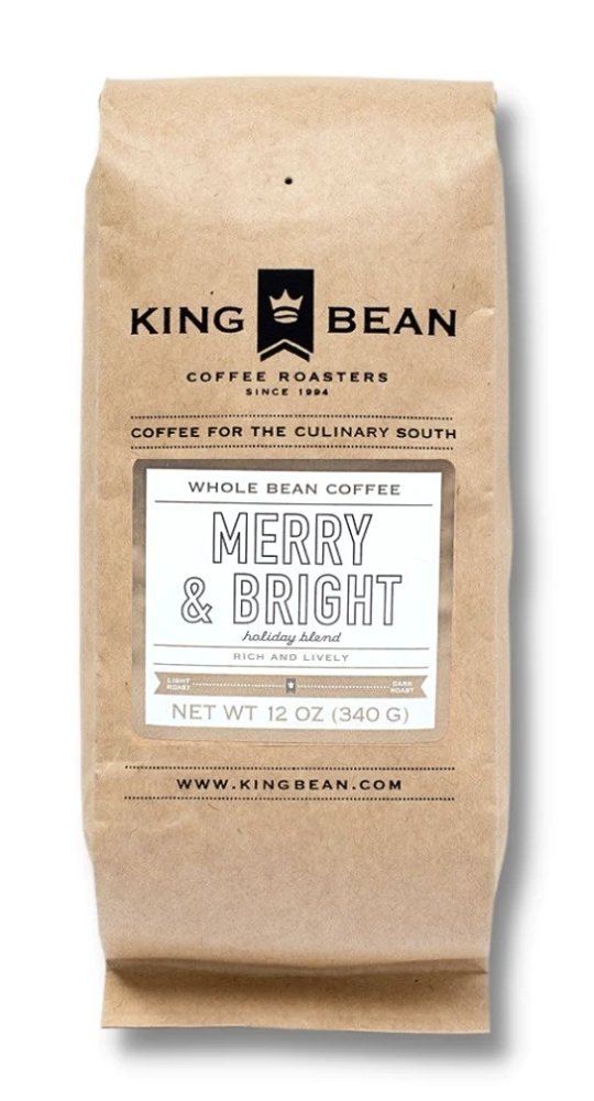King Bean Coffee Roasters Merry & Bright Holiday Blend - Essentially Charleston