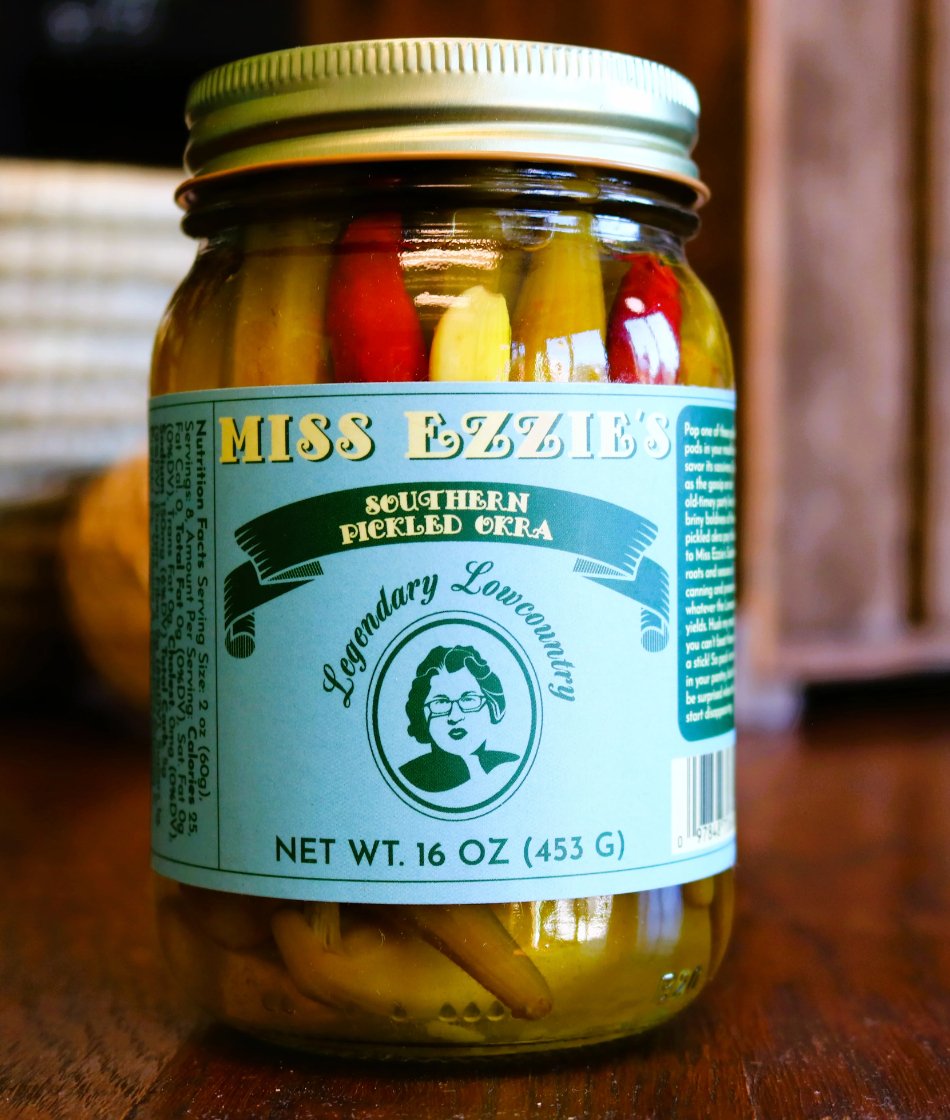 Miss Ezzie's Southern Pickled Okra - Essentially Charleston