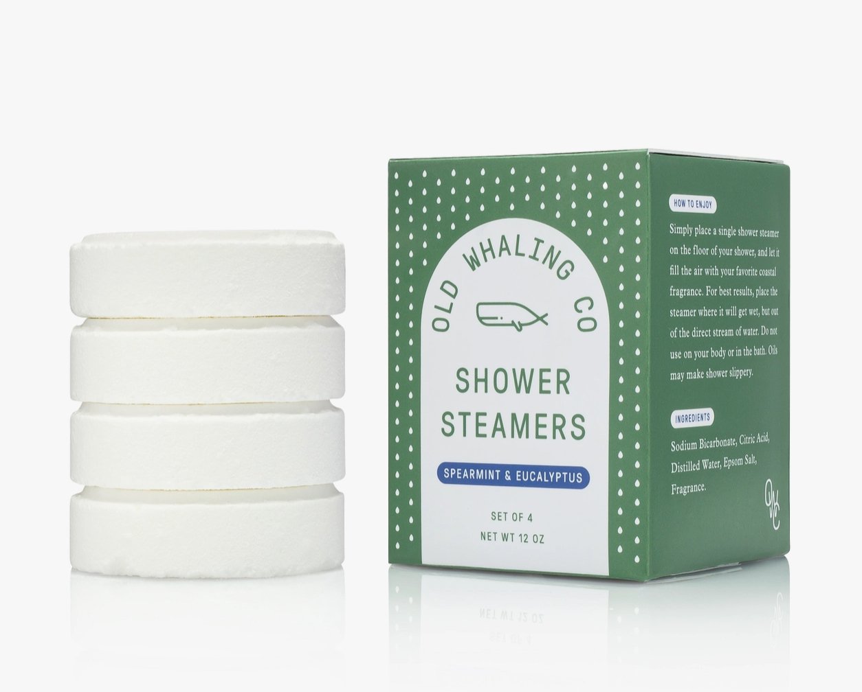Old Whaling Company Shower Steamers: Spearmint & Eucalyptus - Essentially Charleston
