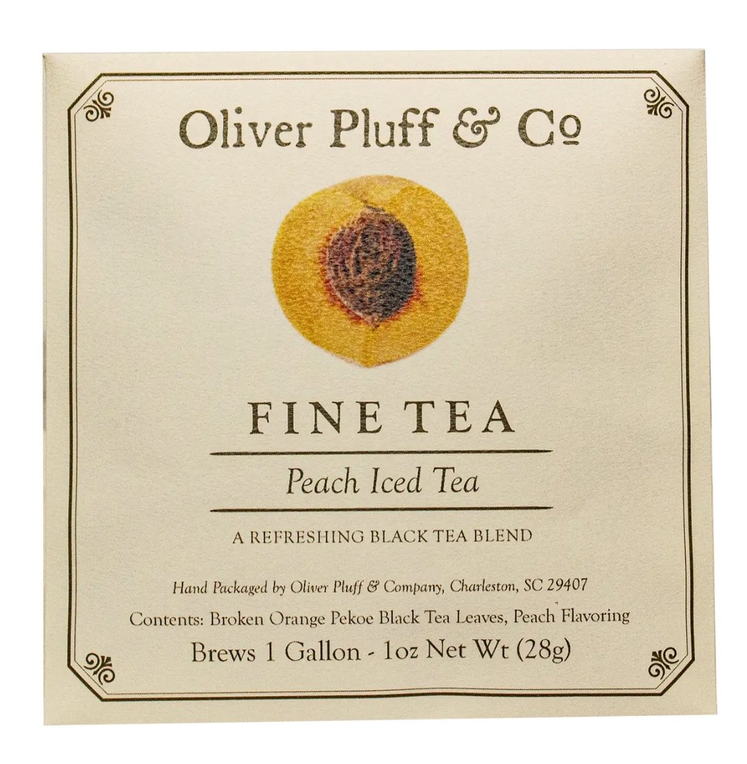 Oliver Pluff & Company Peach Iced Tea - 1 gallon - Essentially Charleston