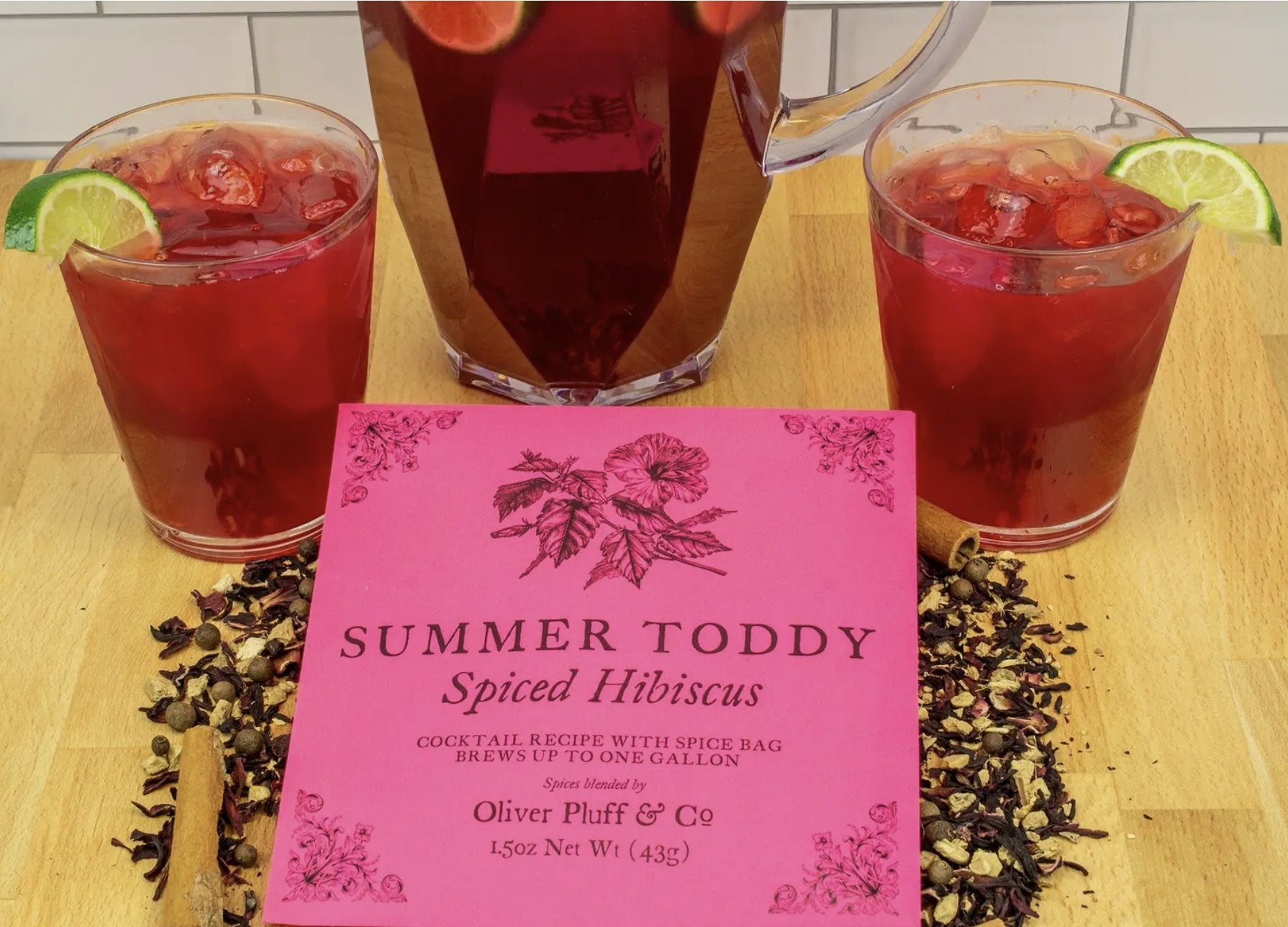 Oliver Pluff & Company Spiced Hibiscus Summer Toddy - 1 gallon - Essentially Charleston
