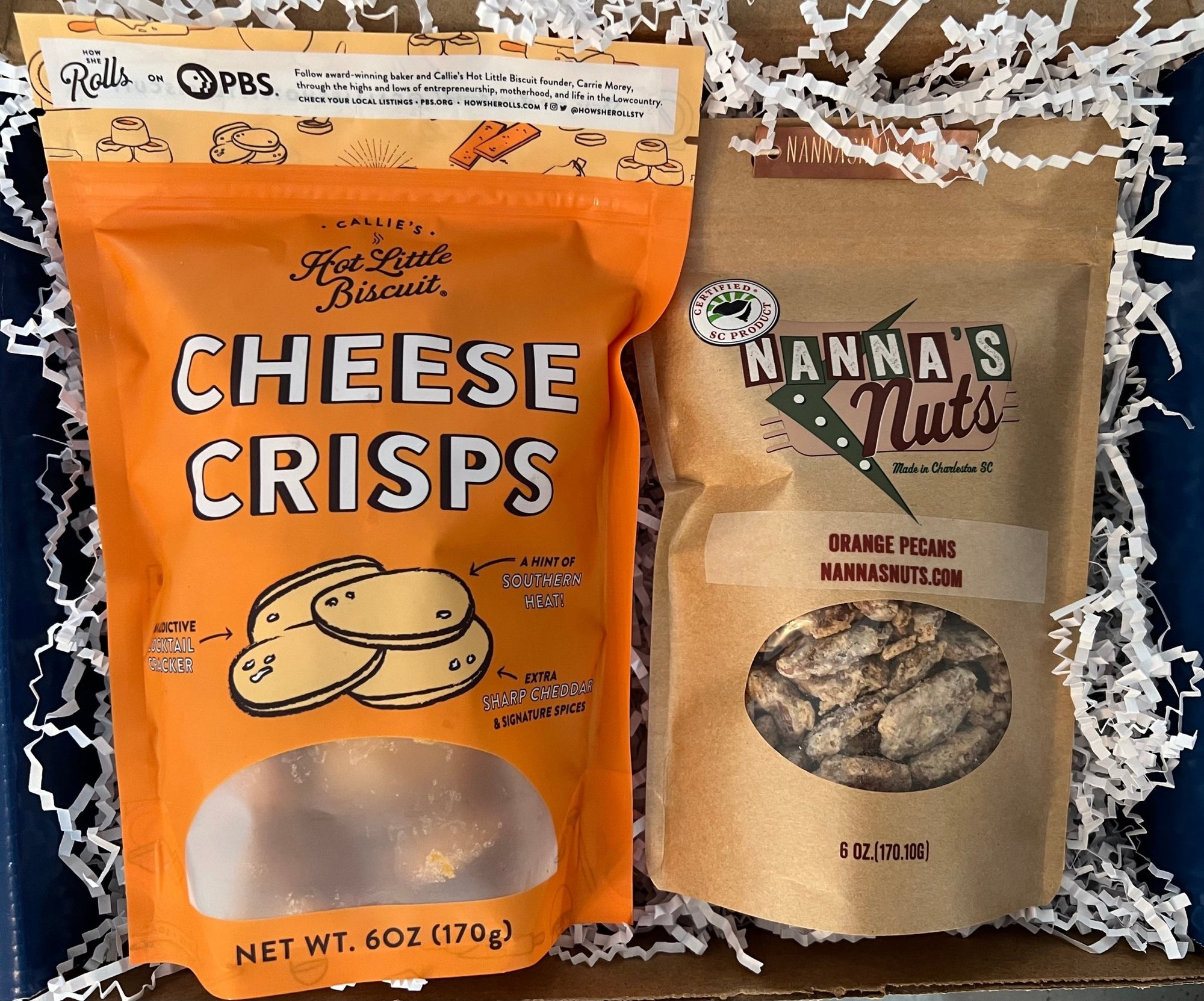 Perfect Pair: Callie's Hot Little Biscuit Cheese Crisps + Nanna's Nuts - Essentially Charleston