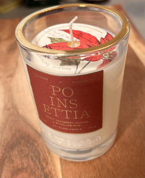 Perfect Pair: Rewined Poinsettia Candle + Olde Colony Razzberry Sassy's - Essential