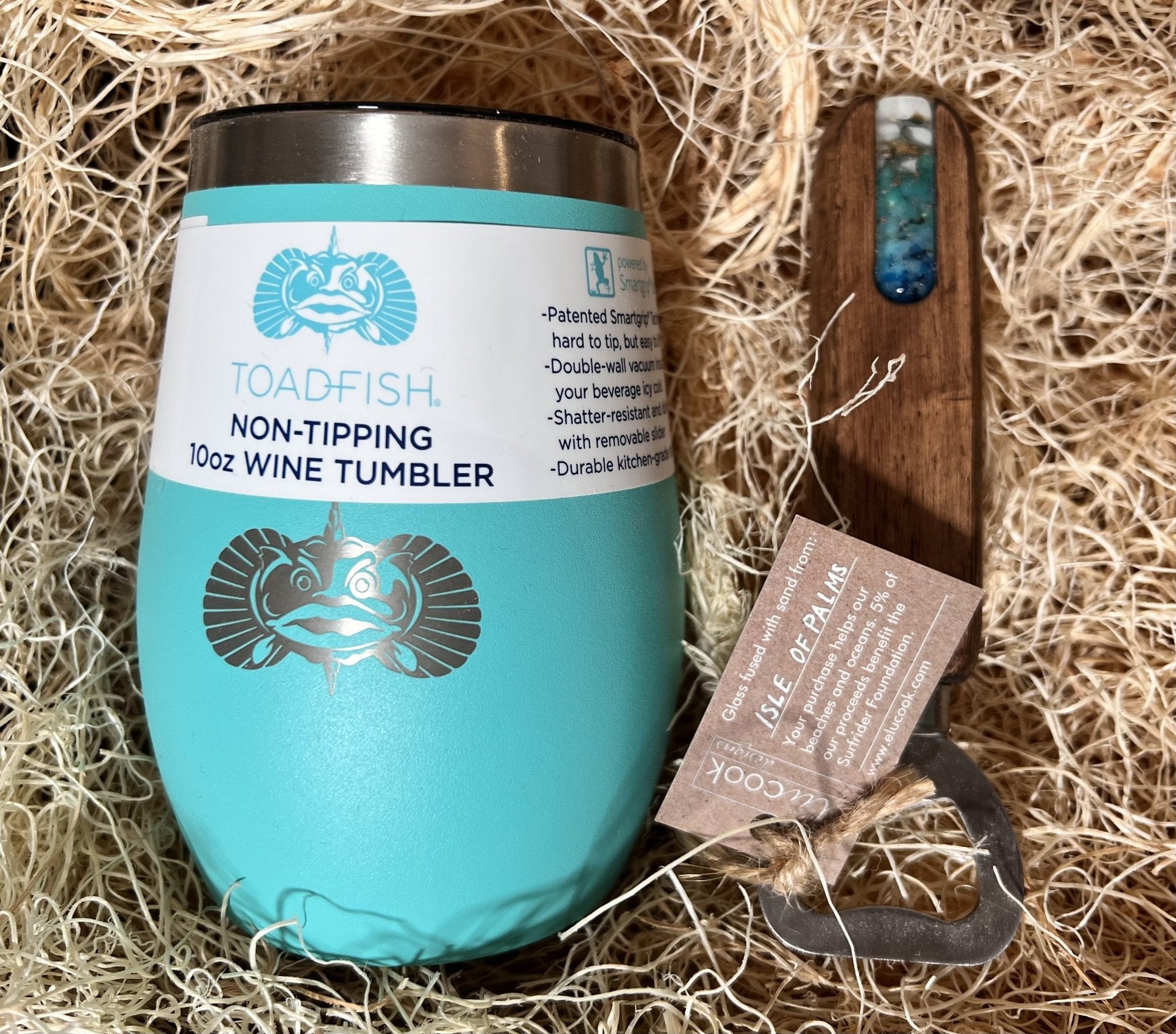 Perfect Pair: Toadfish Wine Tumbler + eluCook Designs Bottle Opener - Essentially Charleston