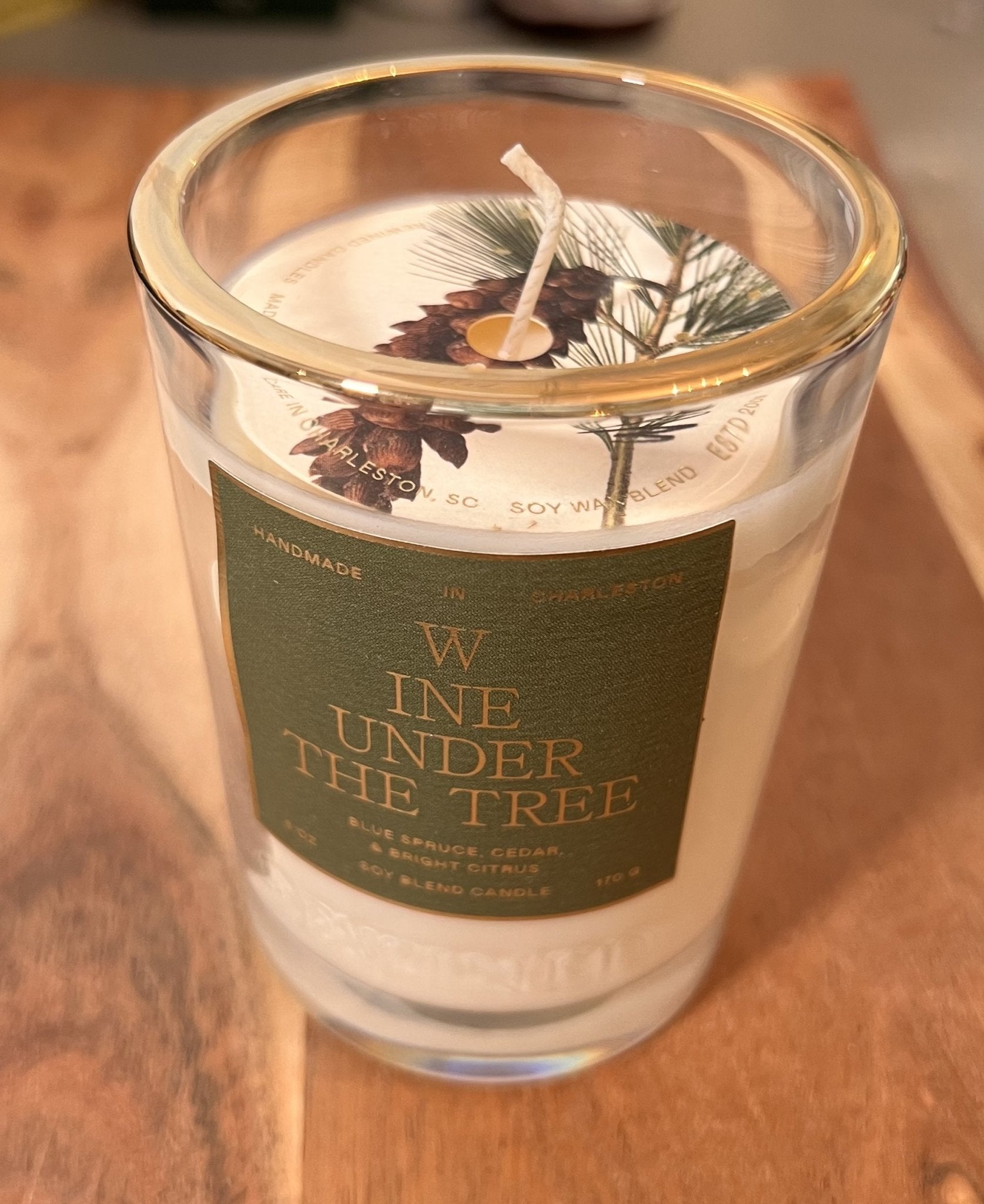 Rewined Wine Under the Tree Limited-Edition Holiday Candle - Essentially Charleston