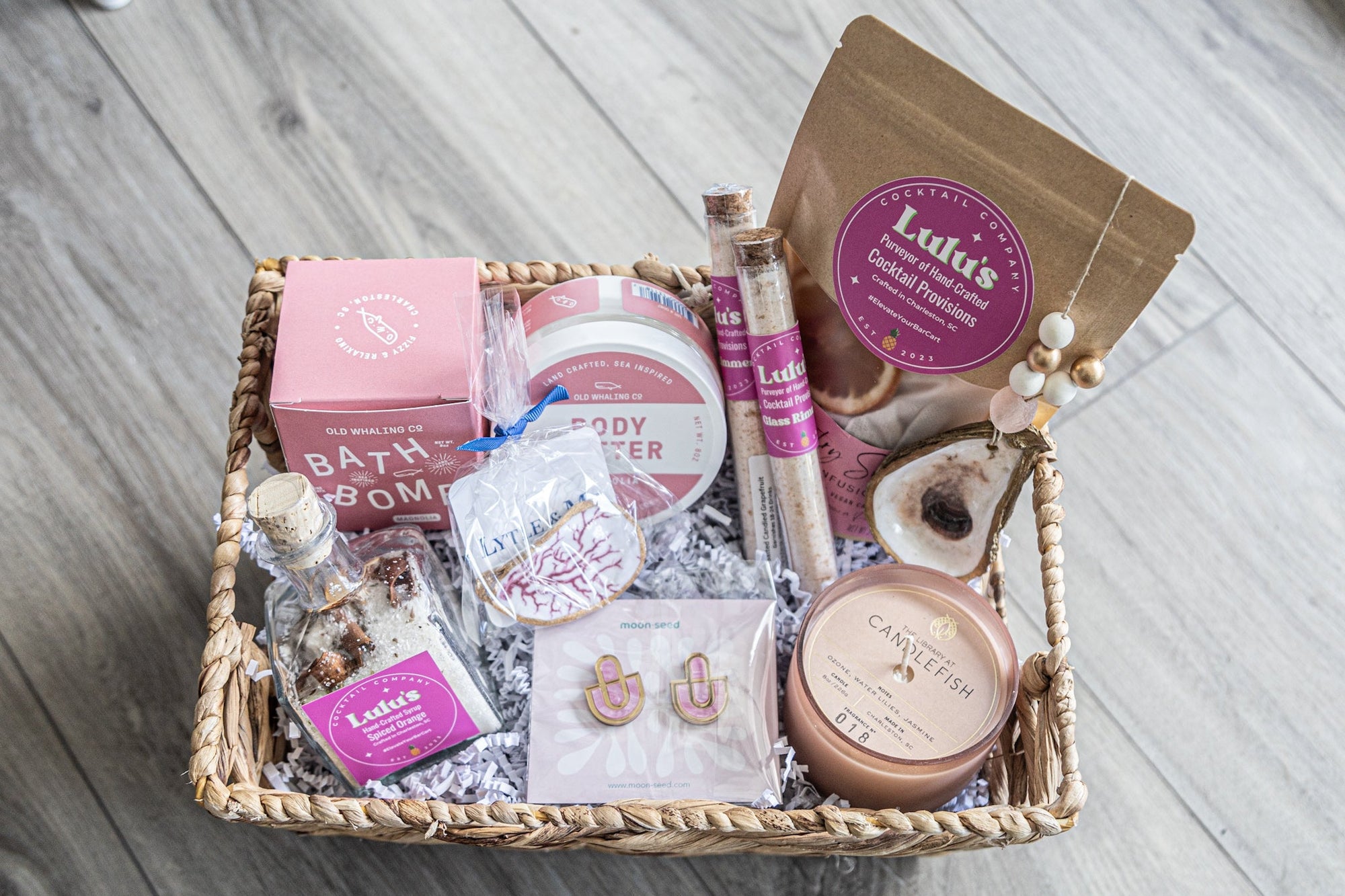 Think Pink Gift Basket - Essentially Charleston